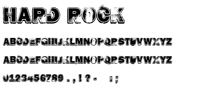 HARD ROCK font